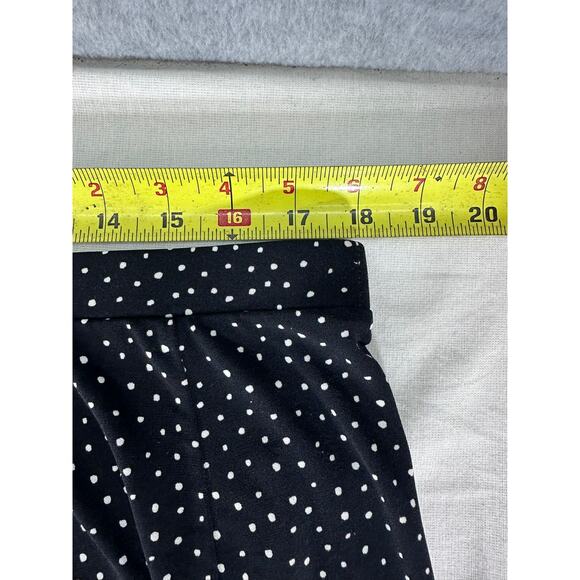 Liz & Co Liz Claiborne Womens sz XL Elastic Waist Polka Dot Black Skirt Y2K Work - Picture 8 of 8